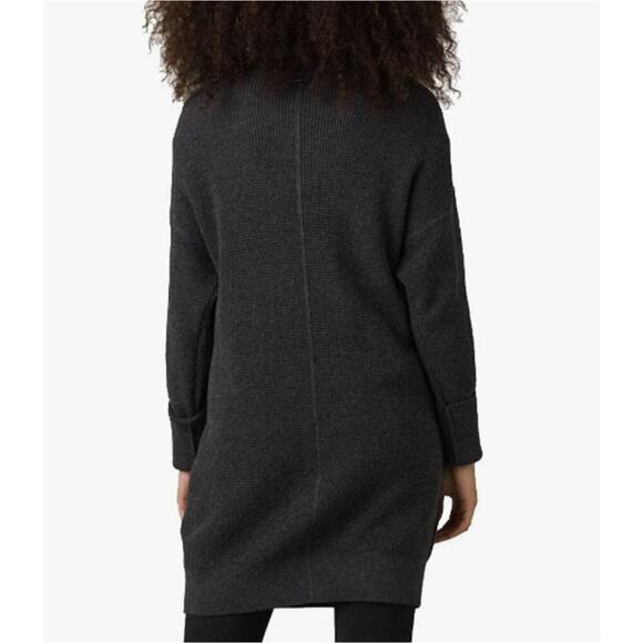 Prana Milani Merino Wool Blend Cowl Neck Sweater Dress S Grey - Picture 8 of 8